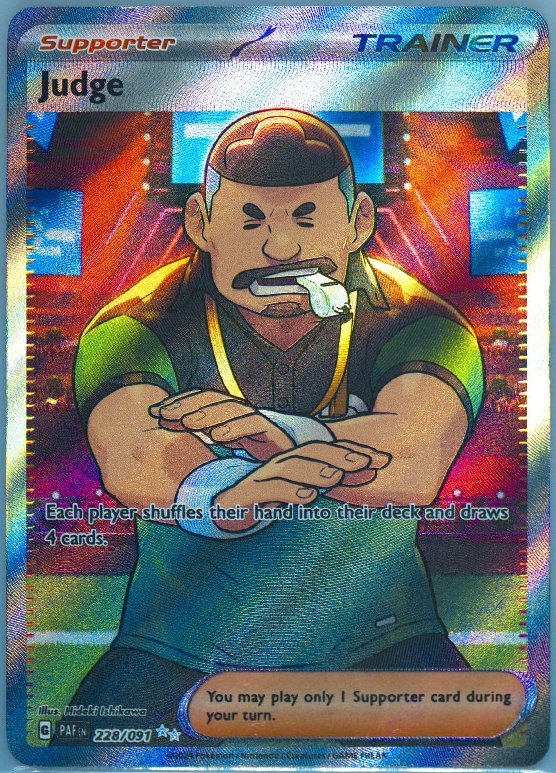 Judge Ultra Rare (228) 2024 Pokemon Paf EN-Paldean Fates