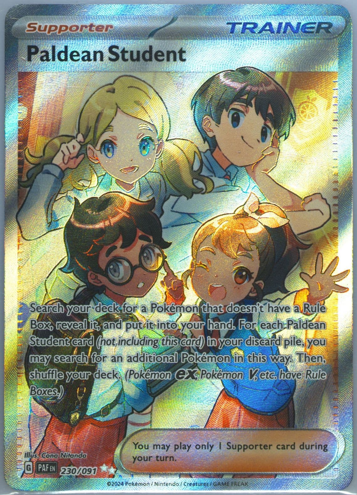 Paldean Student Ultra Rare (230) 2024 Pokemon Paf EN-Paldean Fates