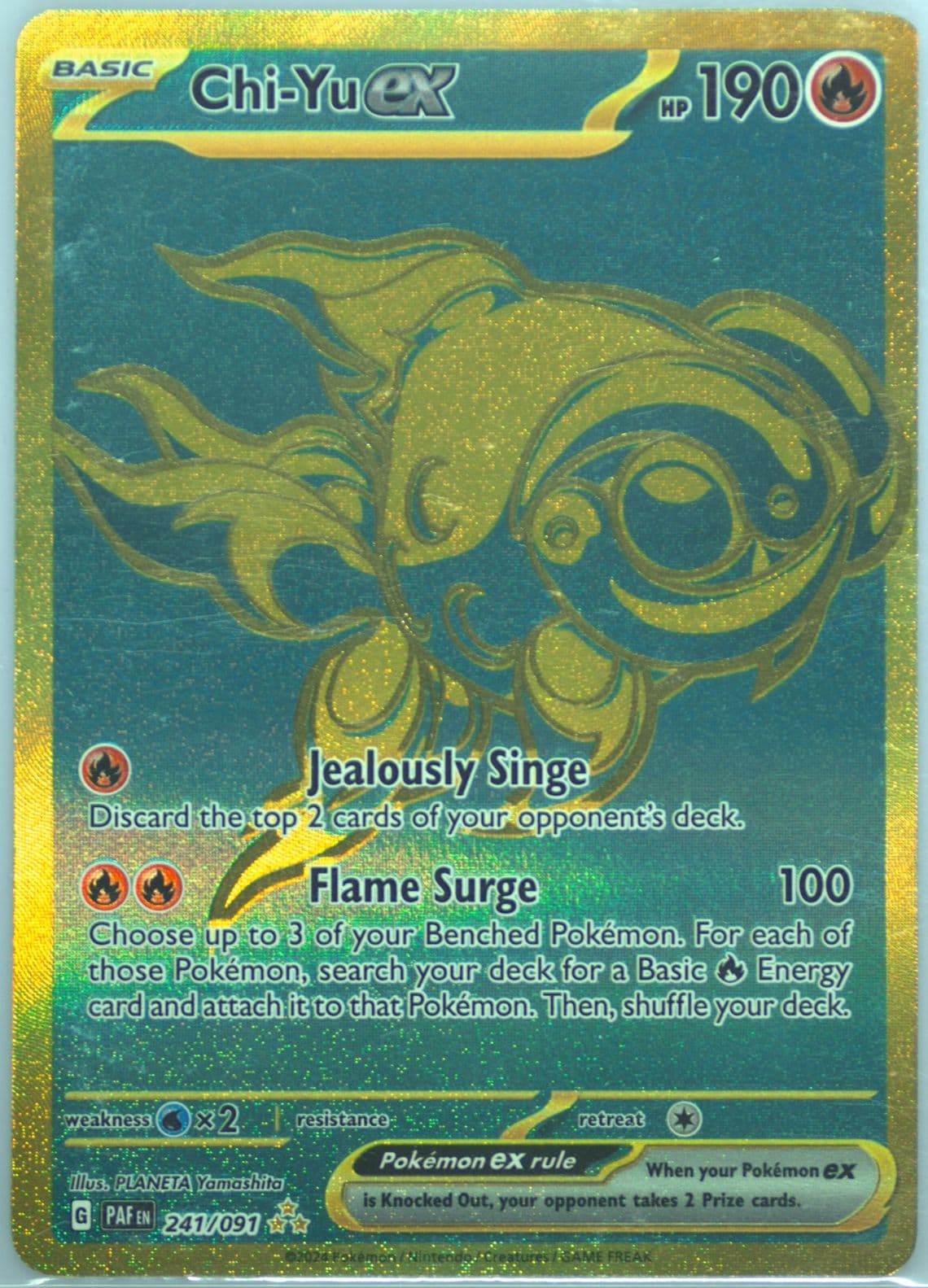 Chi-YU EX Hyper Rare (241) 2024 Pokemon Paf EN-Paldean Fates