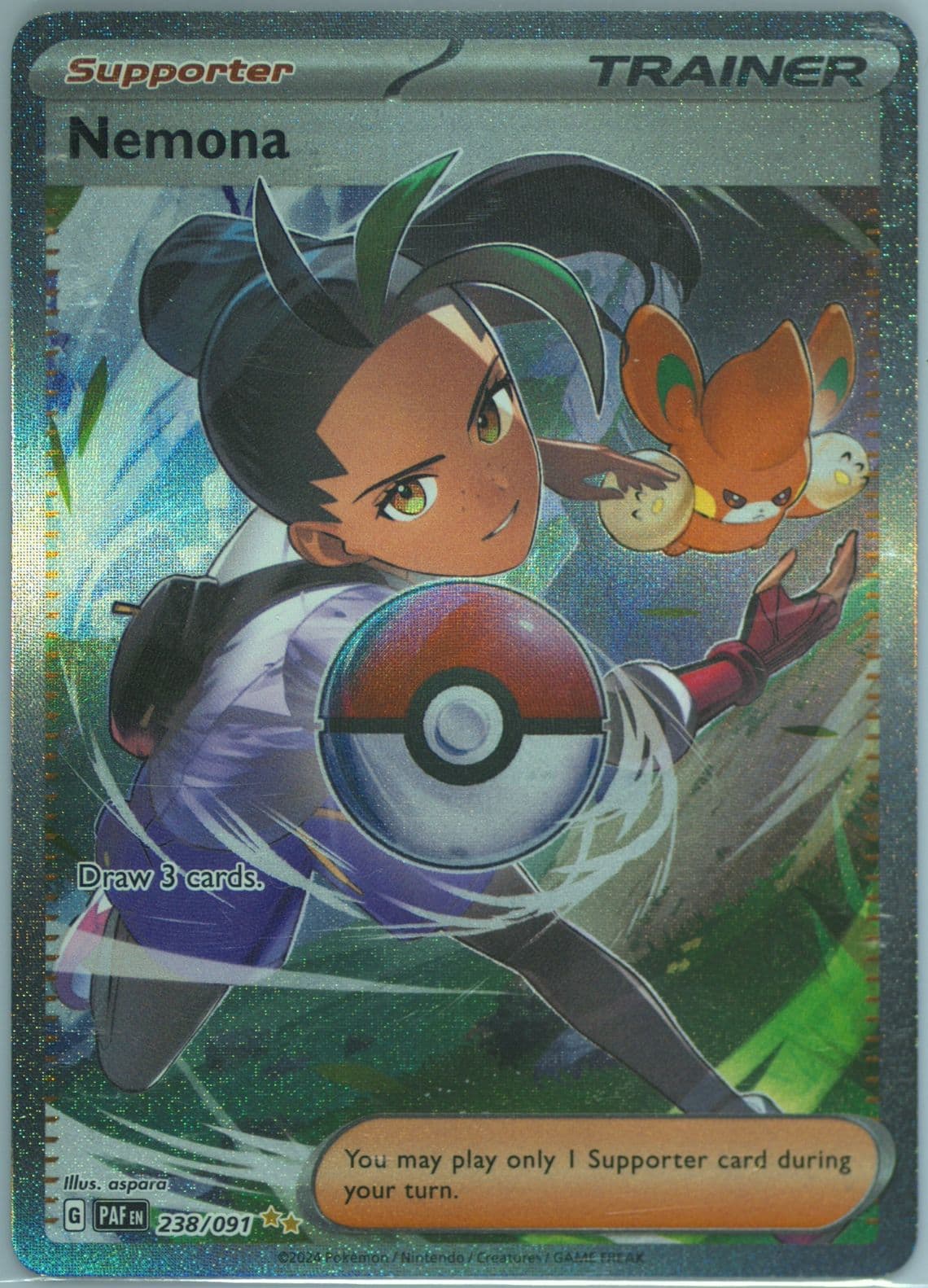 Nemona Special Illustration Rare (238) 2024 Pokemon Paf EN-Paldean Fates