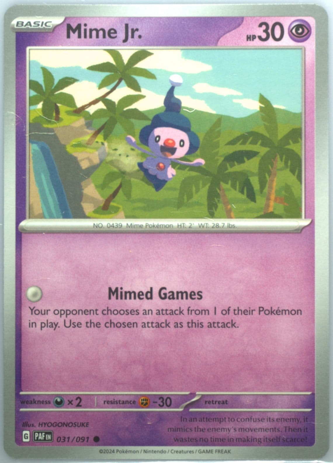 Mime Jr. (031) 2024 Pokemon Paf EN-Paldean Fates