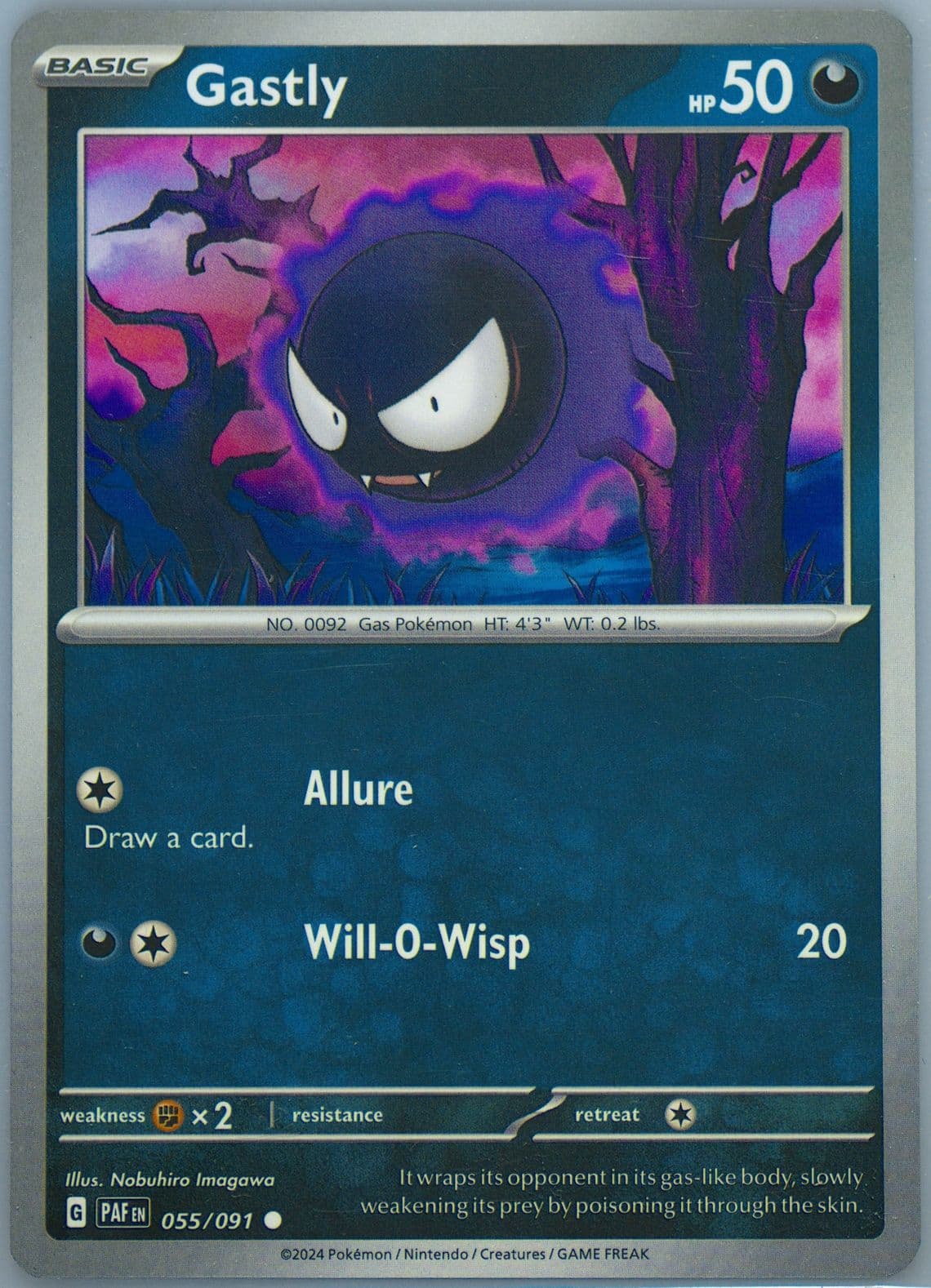 Gastly (055) 2024 Pokemon Paf EN-Paldean Fates