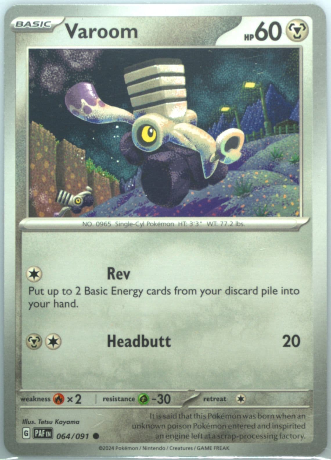 Varoom (064) 2024 Pokemon Paf EN-Paldean Fates