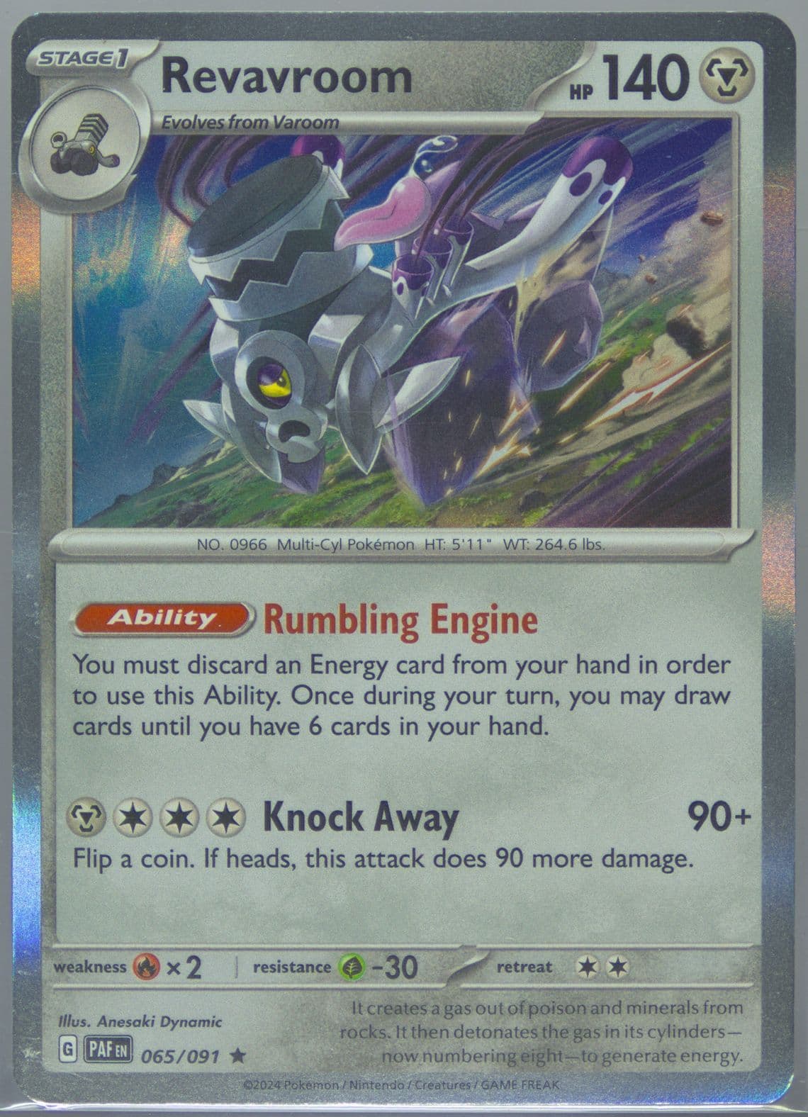 Revavroom (065) 2024 Pokemon Paf EN-Paldean Fates