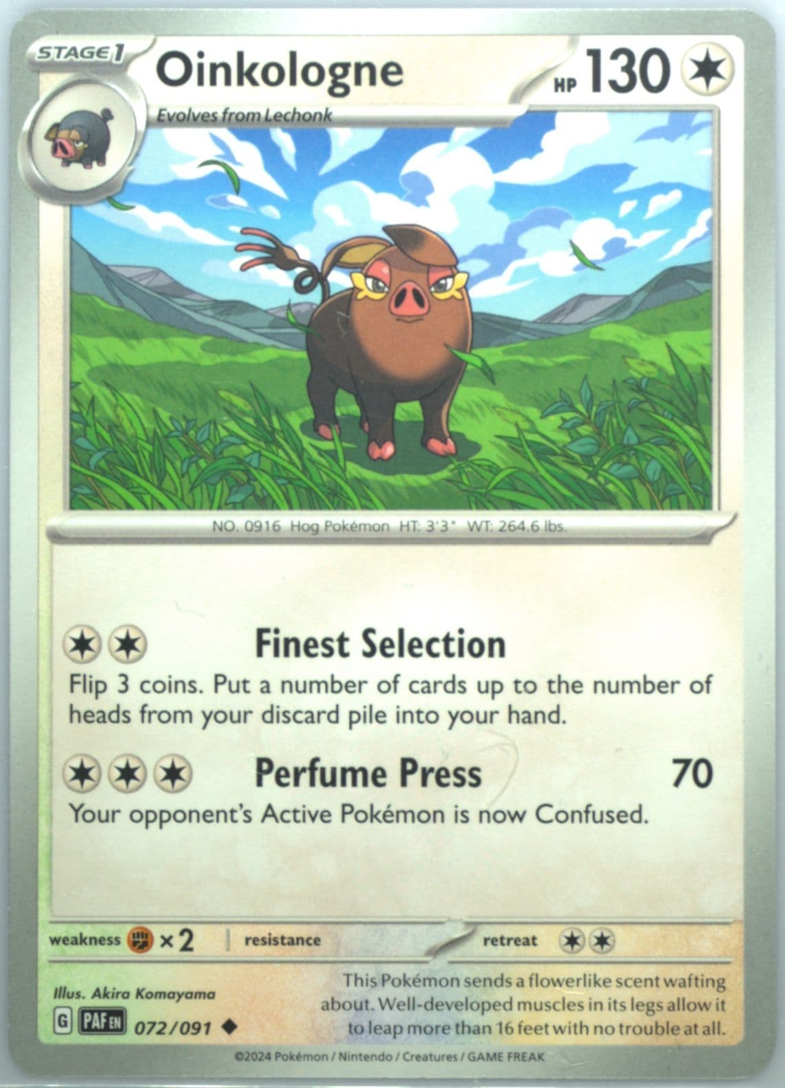 Oinkologne (072) 2024 Pokemon Paf EN-Paldean Fates