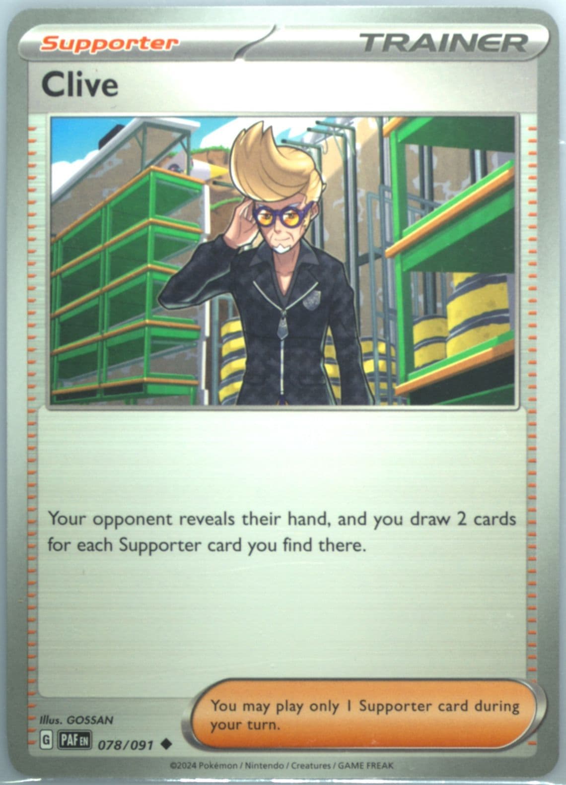 Clive (078) 2024 Pokemon Paf EN-Paldean Fates