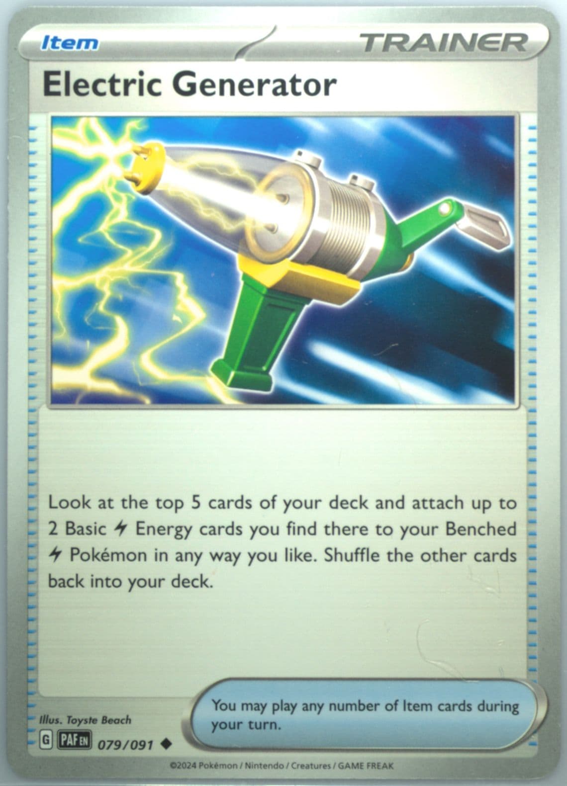 Electric Generator (079) 2024 Pokemon Paf EN-Paldean Fates