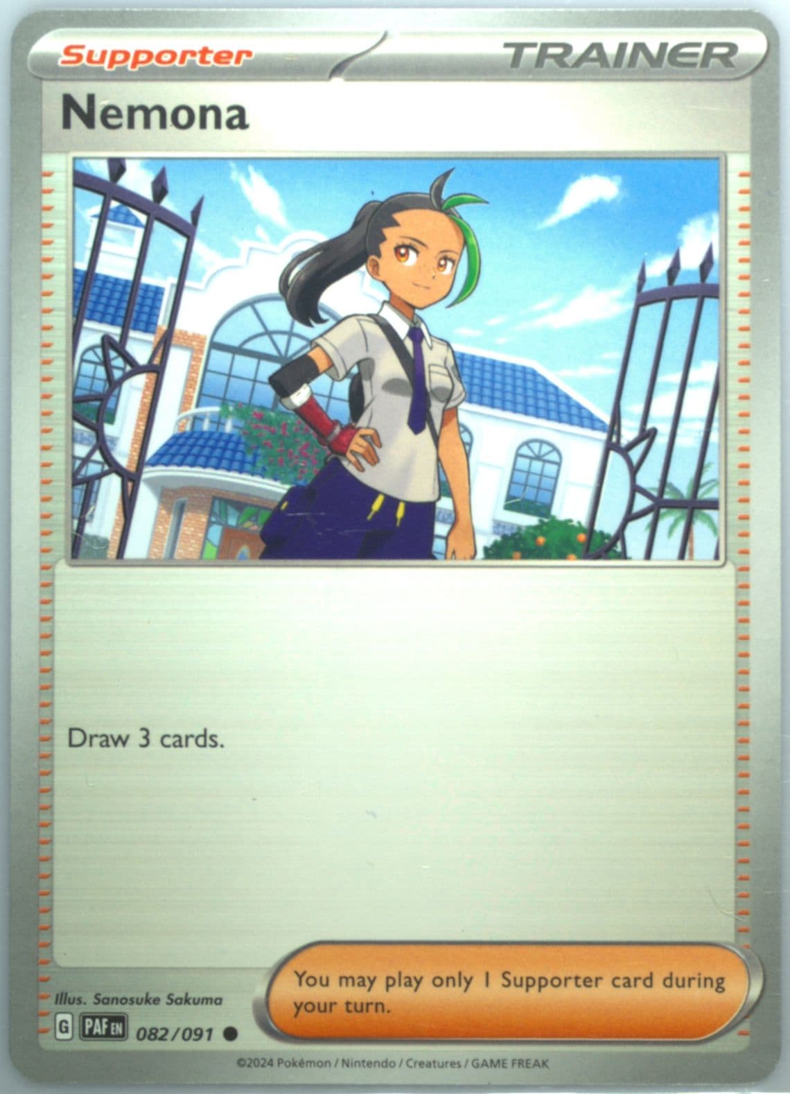 Nemona (082) 2024 Pokemon Paf EN-Paldean Fates