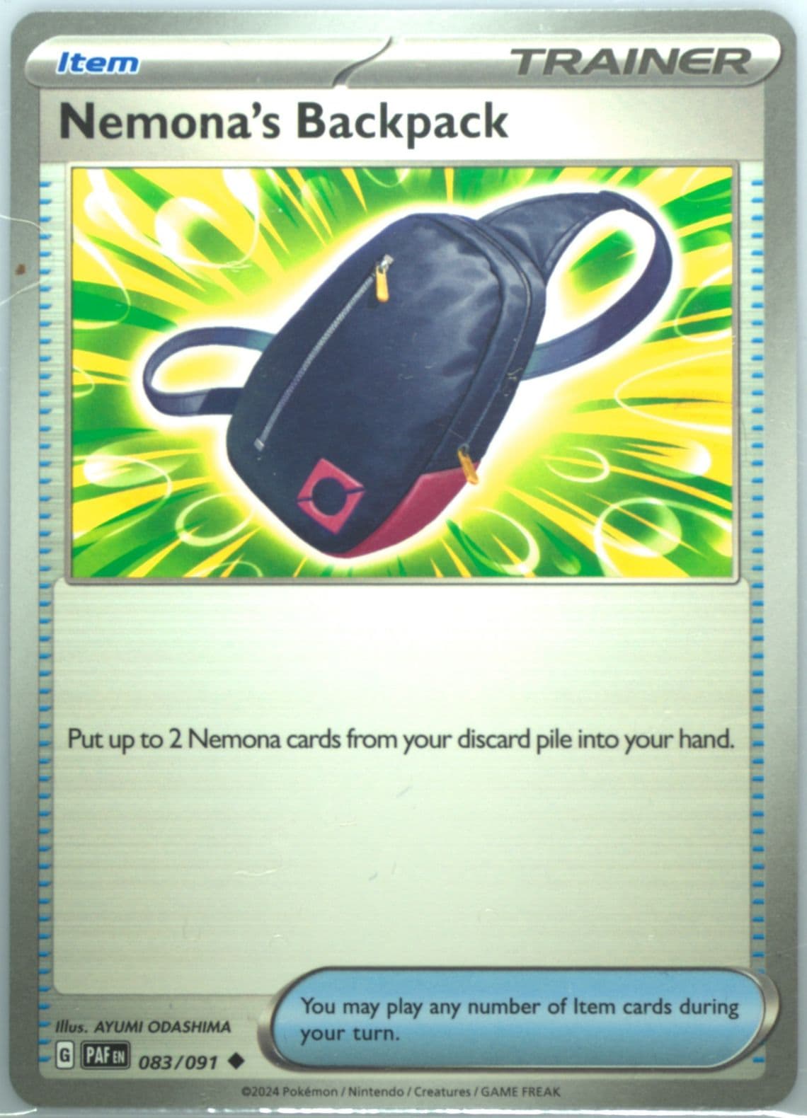 Nemona's Backpack (083) 2024 Pokemon Paf EN-Paldean Fates