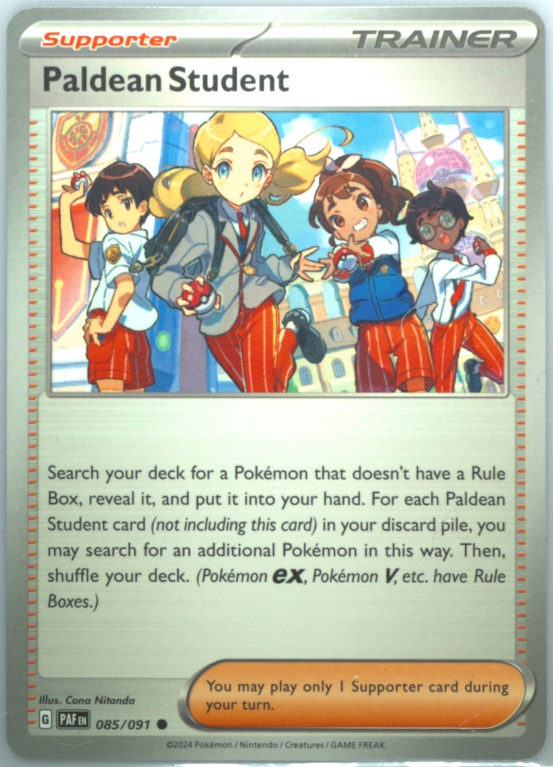 Paldean Student (085) 2024 Pokemon Paf EN-Paldean Fates