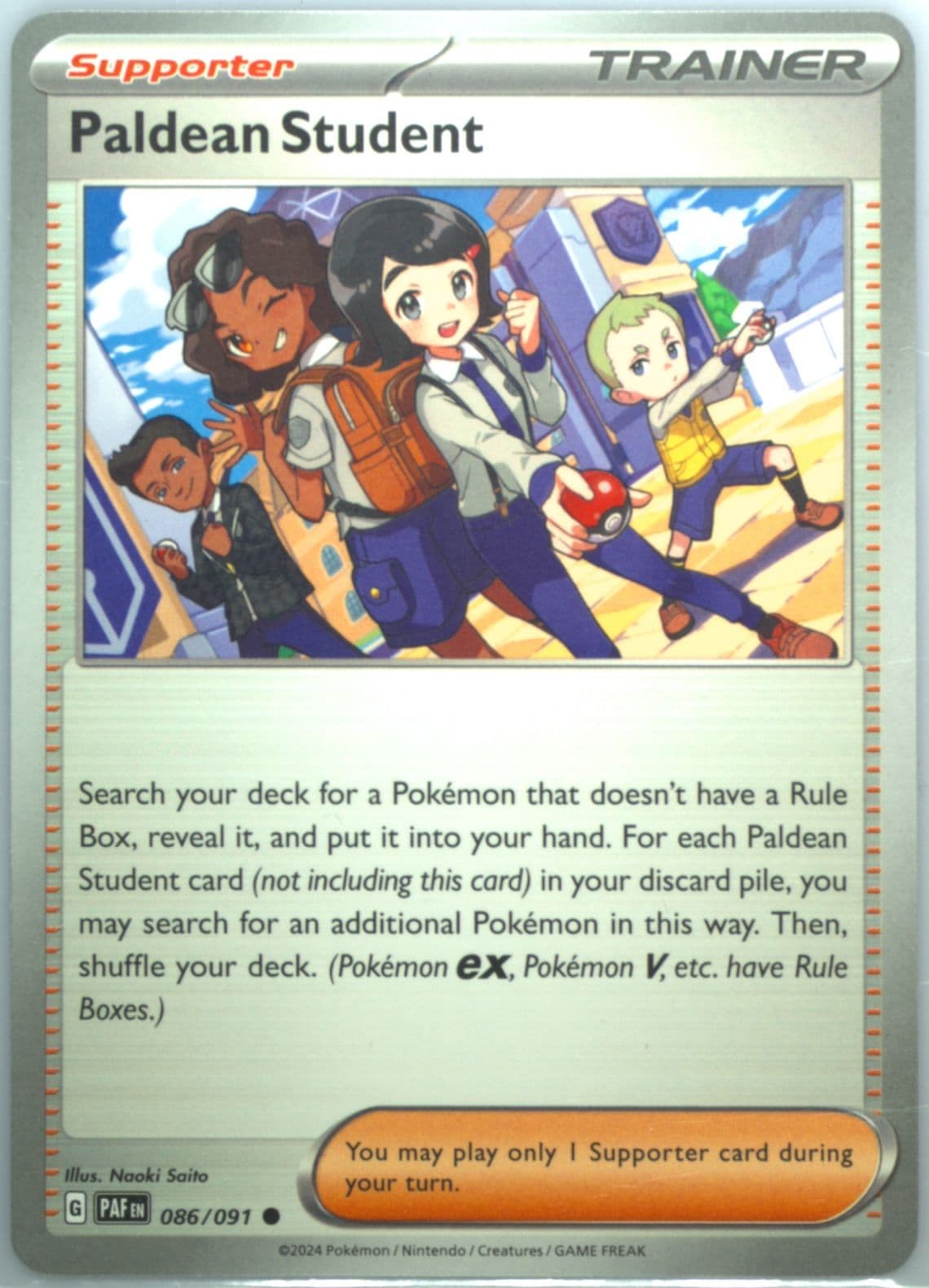 Paldean Student (086) 2024 Pokemon Paf EN-Paldean Fates