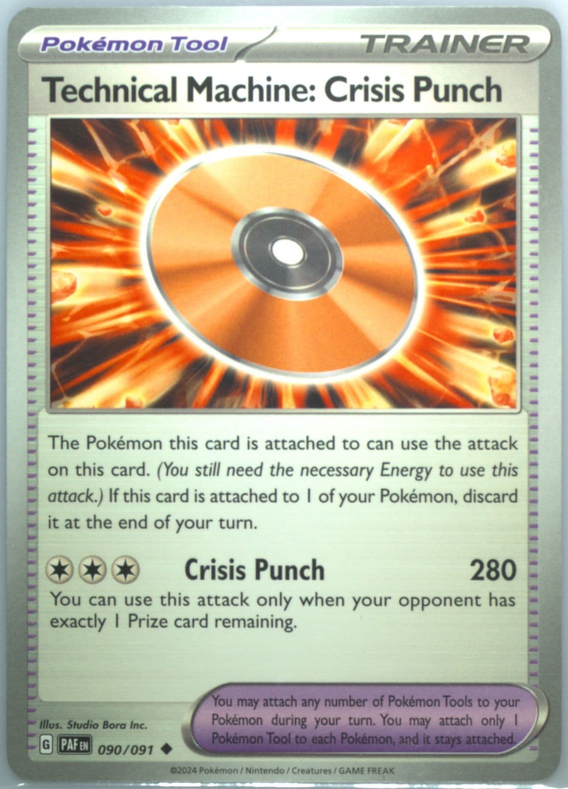 Technical Machine: Crisis Punch (090) 2024 Pokemon Paf EN-Paldean Fates