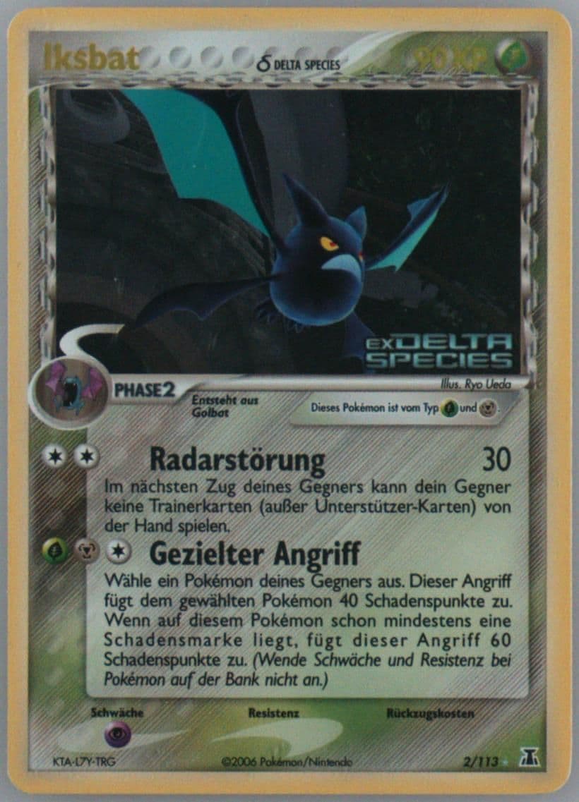 Iksbat-Reverse Foil German (2) 2005 Pokemon EX Delta Species