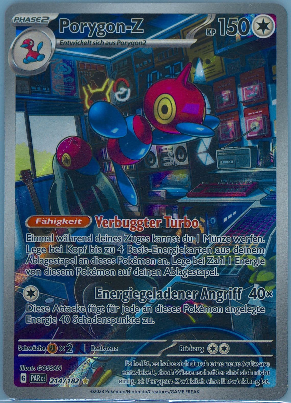 Porygon-Z Illustration Rare (214) 2023 Pokemon German Par de-Paradox Rift