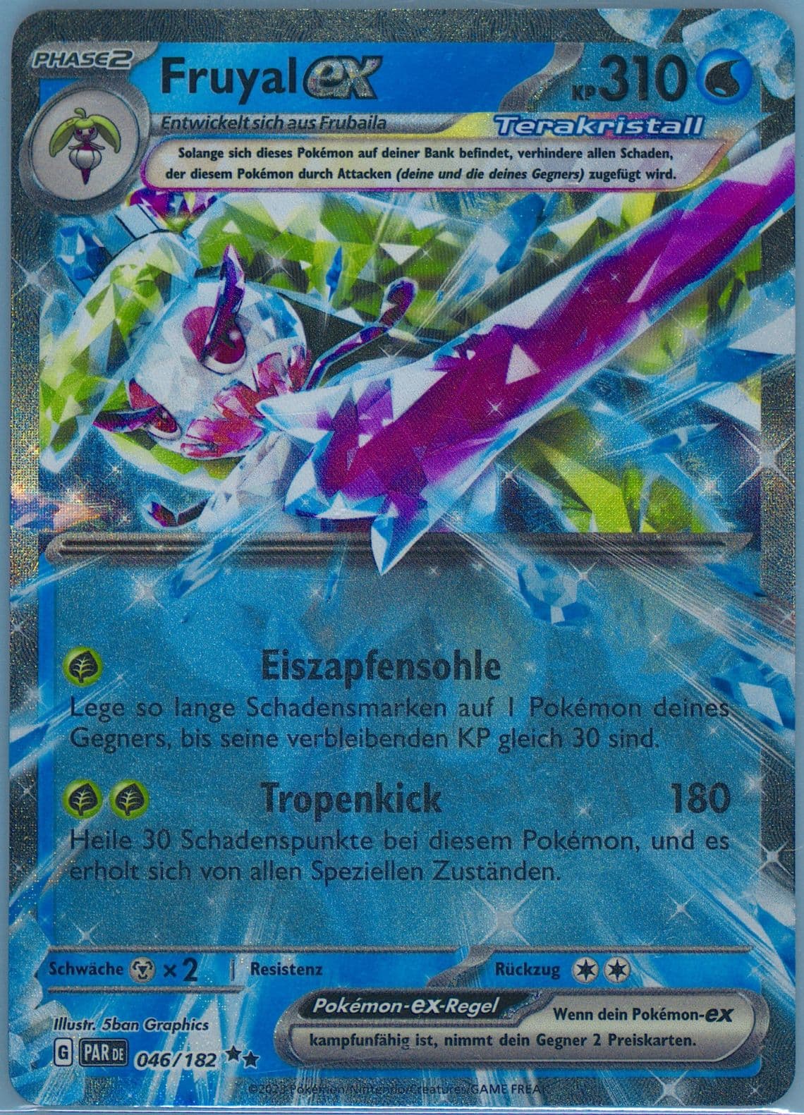 Tsareena EX (046) 2023 Pokemon German Par de-Paradox Rift