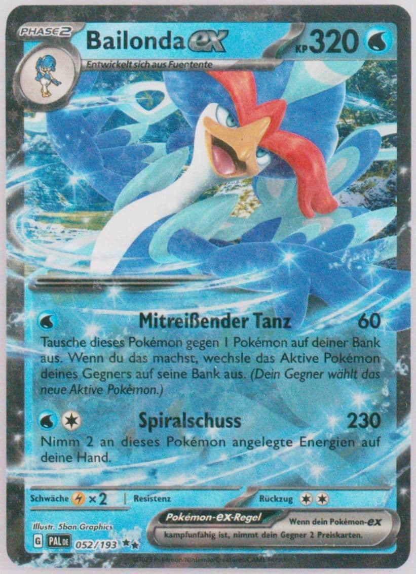 Quaquaval EX (052) 2023 Pokemon German Pal de-Paldea Evolved