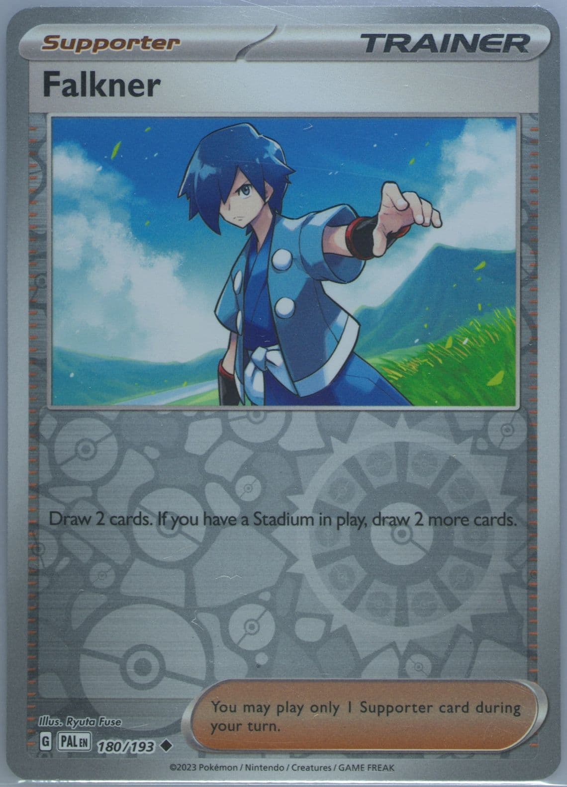 Falkner Reverse Holo (180) 2023 Pokemon Pal EN-Paldea Evolved