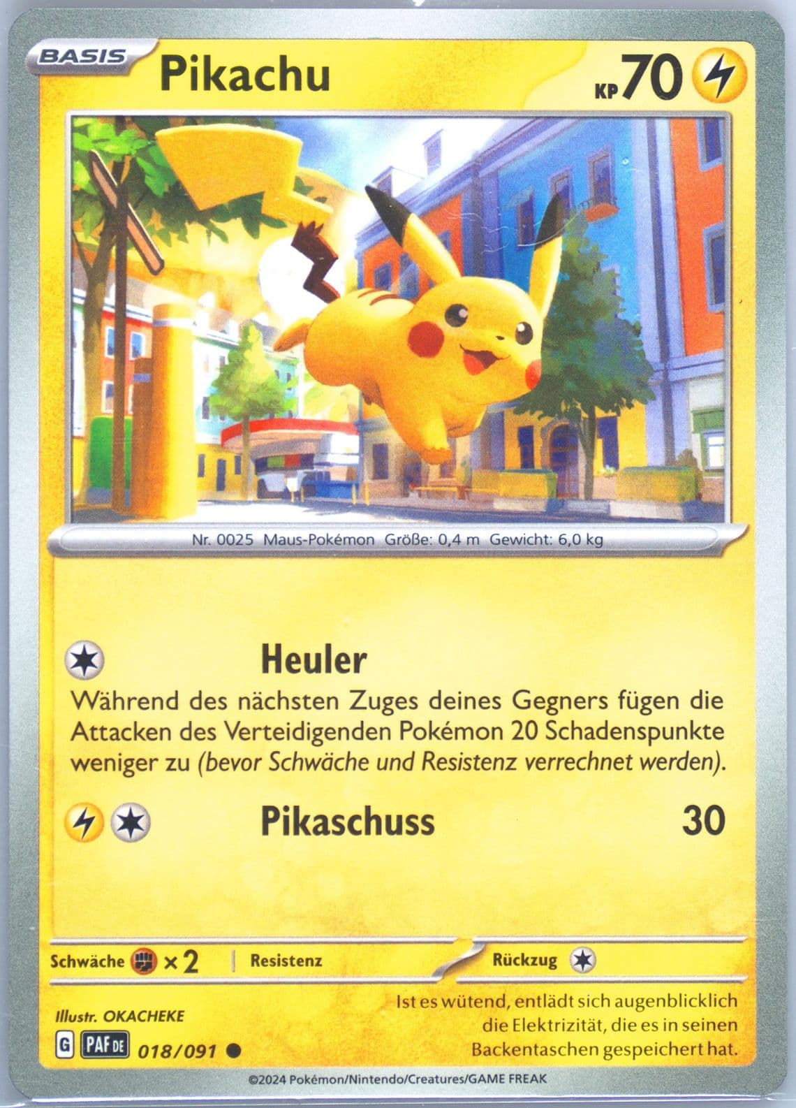 Pikachu (018) 2024 Pokemon German Paf de-Paldean Fates