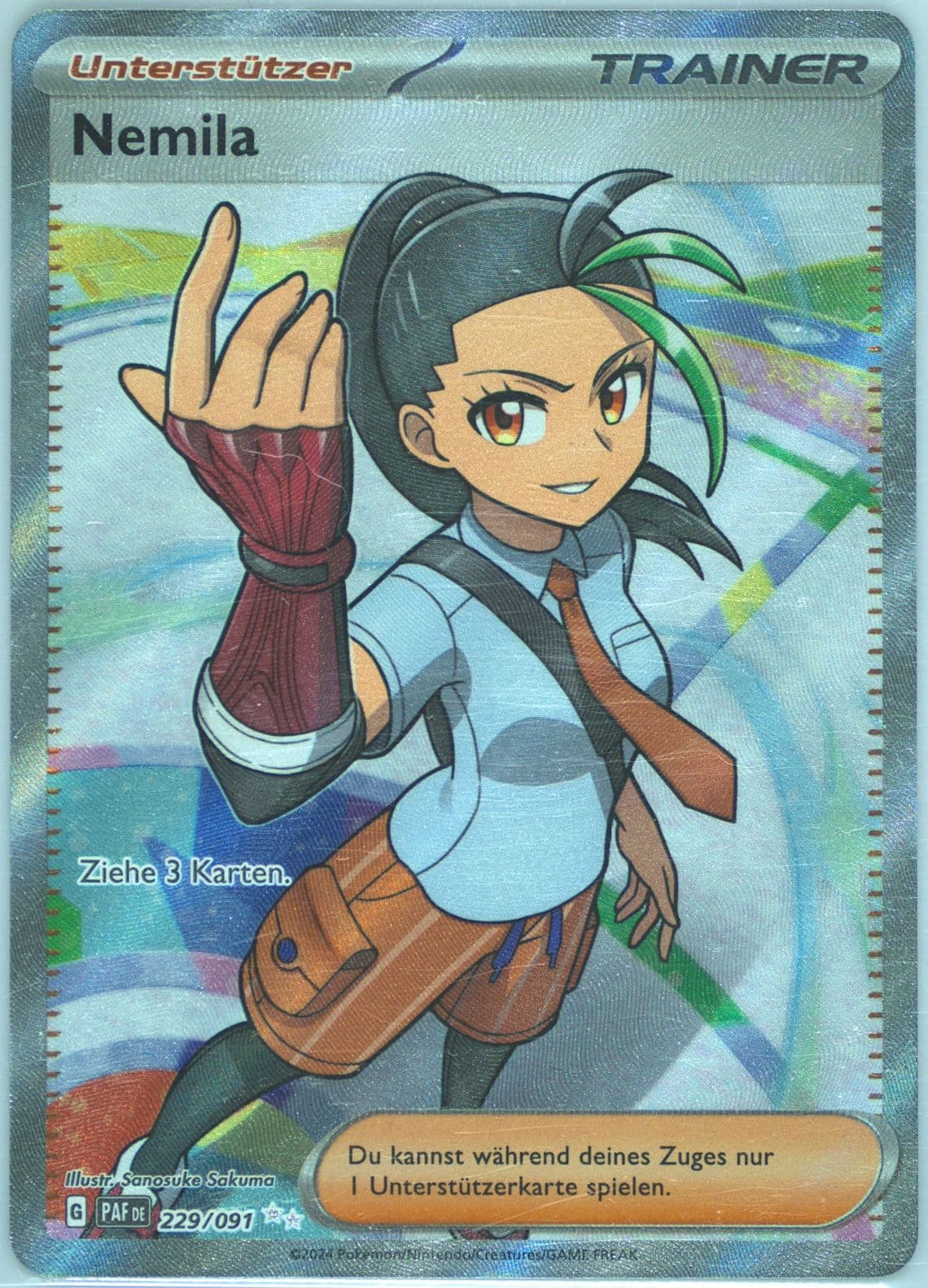 Nemona Ultra Rare (229) 2024 Pokemon German Paf de-Paldean Fates