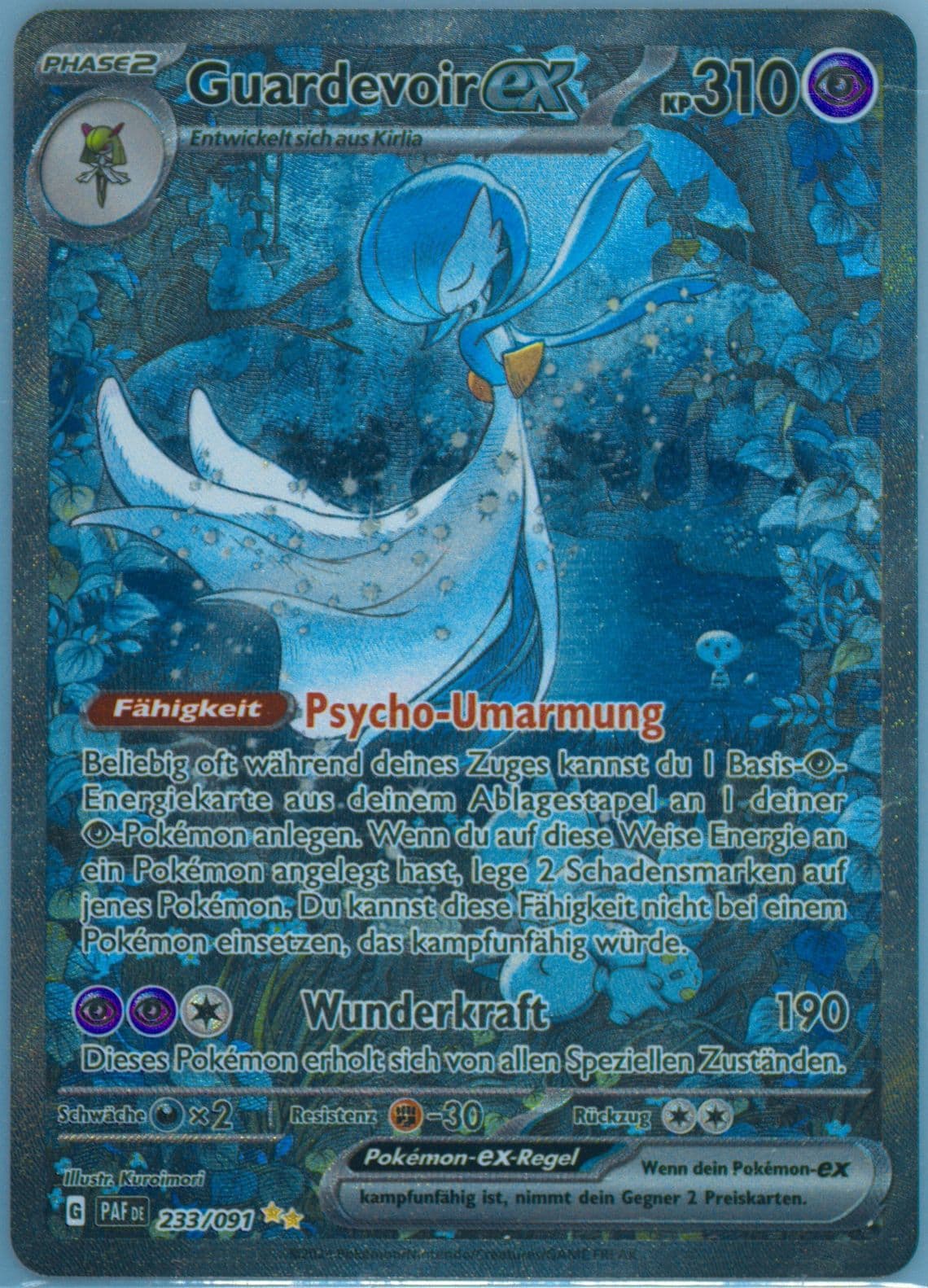 Gardevoir EX Special Illustration Rare (233) 2024 Pokemon German Paf de-Paldean Fates