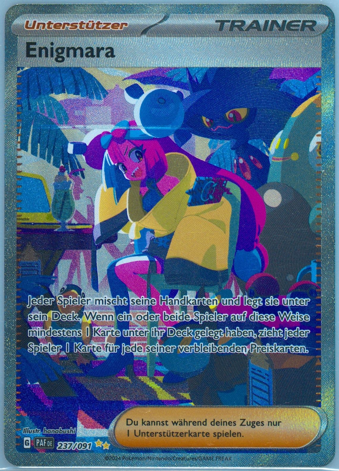 Iono Special Illustration Rare (237) 2024 Pokemon German Paf de-Paldean Fates