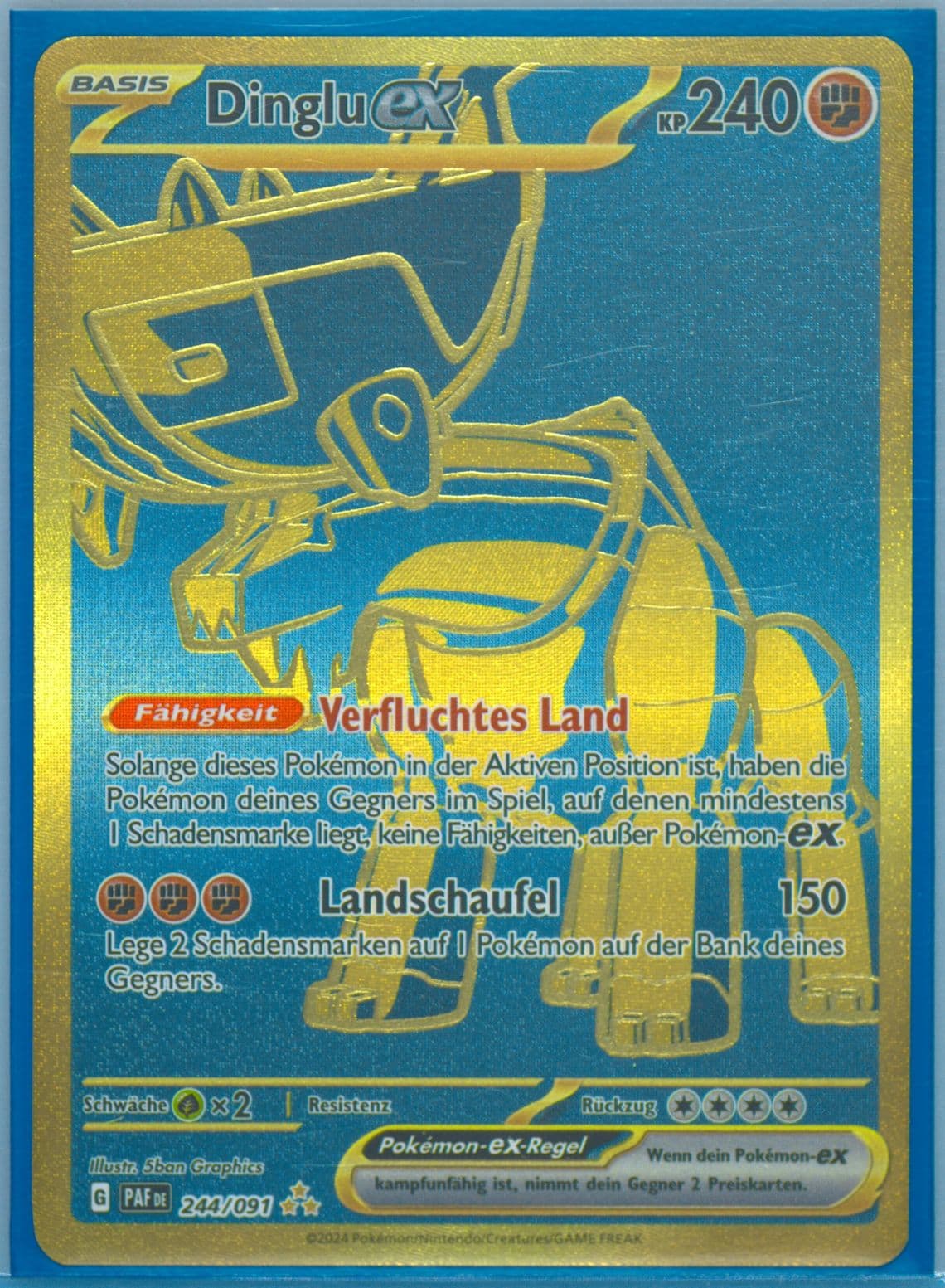 Ting-LU EX Hyper Rare (244) 2024 Pokemon German Paf de-Paldean Fates
