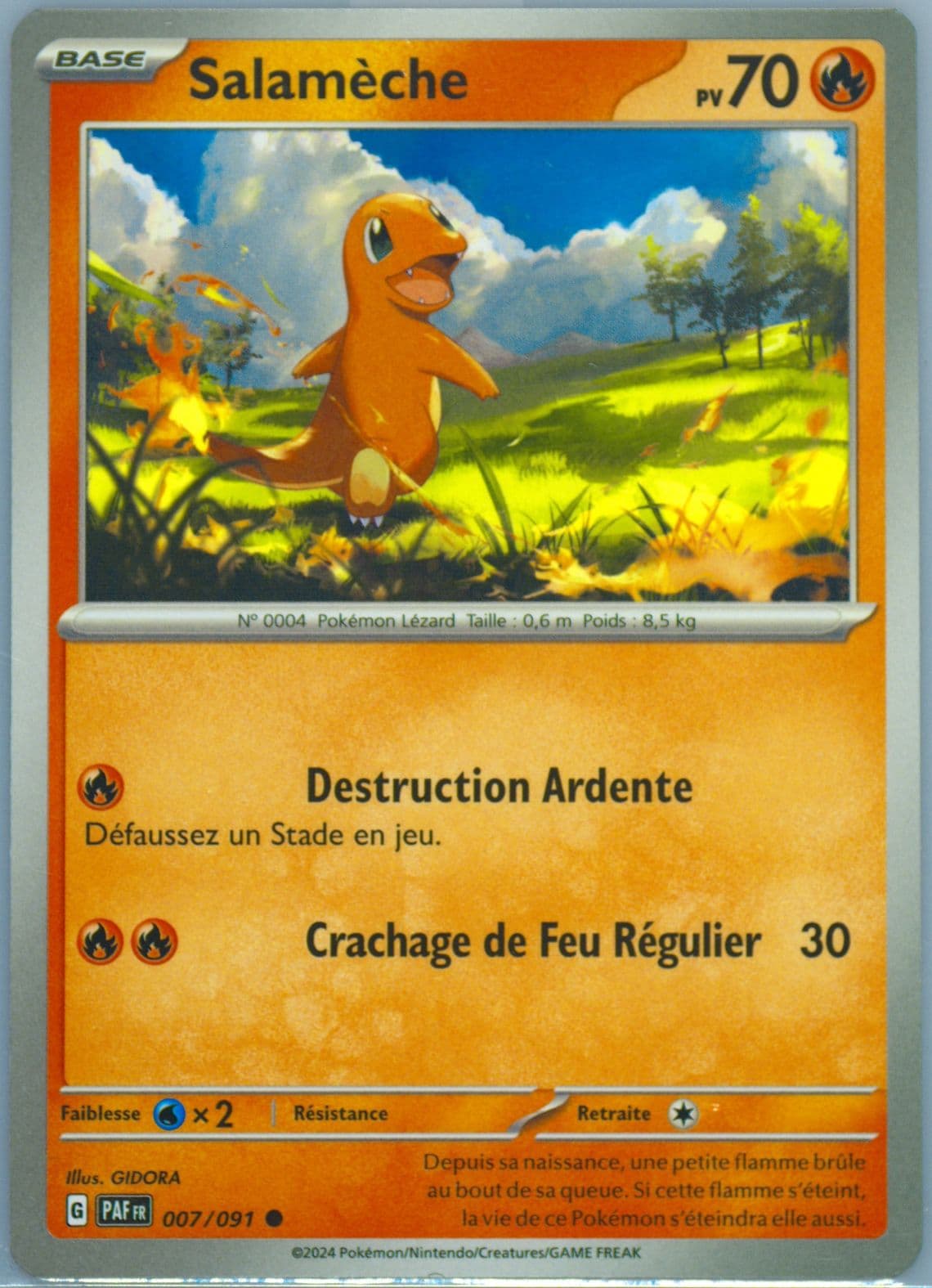 Charmander (007) 2024 Pokemon French Paf FR-Paldean Fates