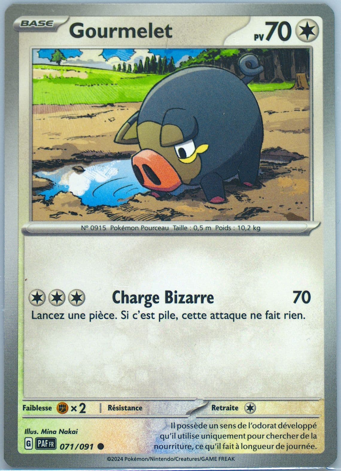 Lechonk (071) 2024 Pokemon French Paf FR-Paldean Fates