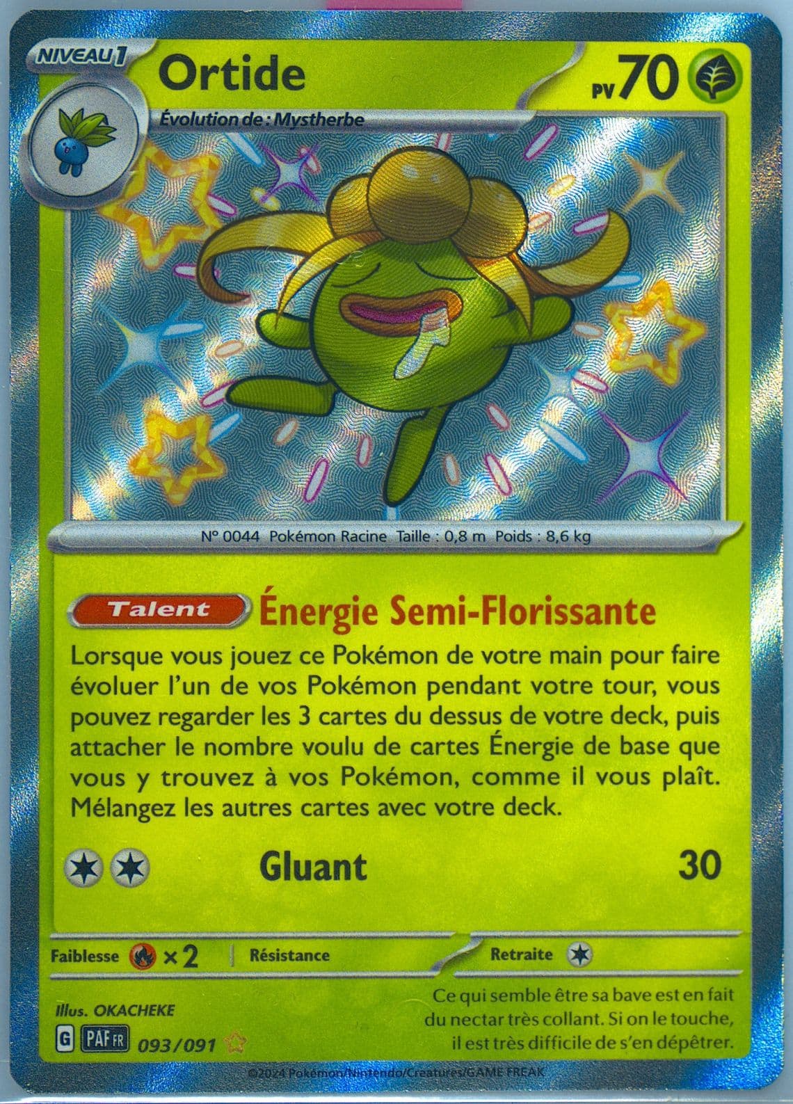 Gloom Shiny Rare (093) 2024 Pokemon French Paf FR-Paldean Fates