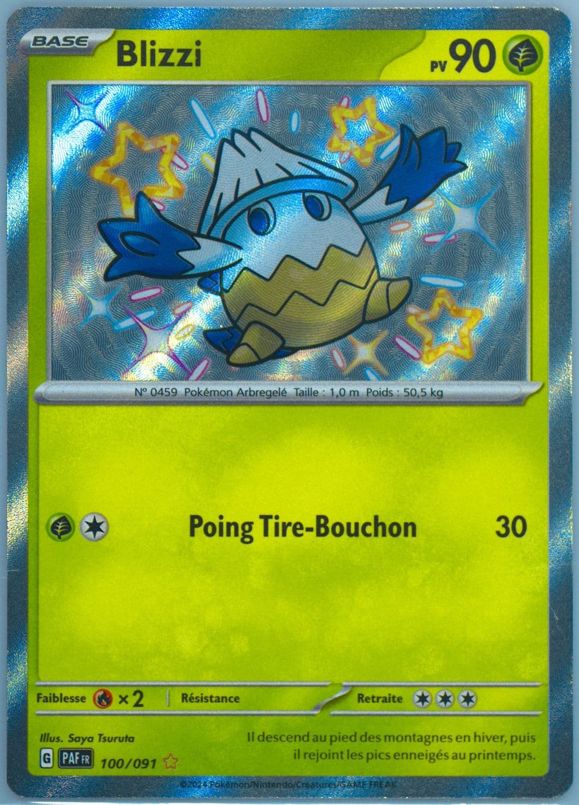 Snover Shiny Rare (100) 2024 Pokemon French Paf FR-Paldean Fates