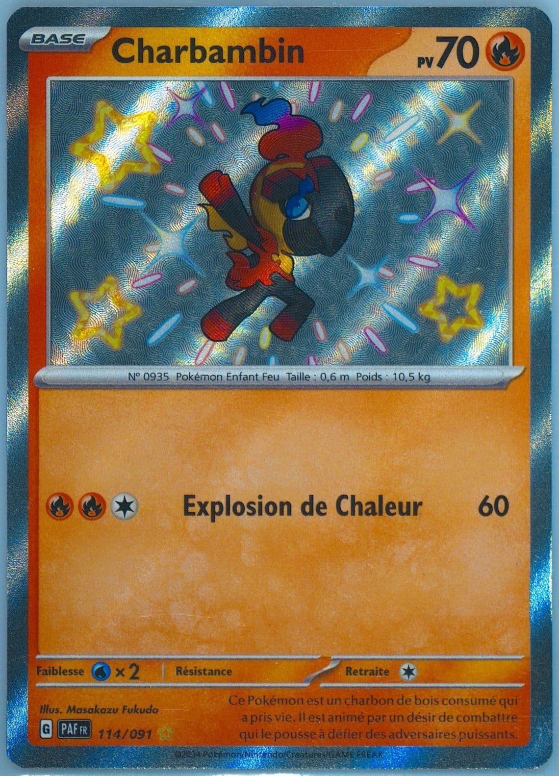 Charcadet Shiny Rare (114) 2024 Pokemon French Paf FR-Paldean Fates