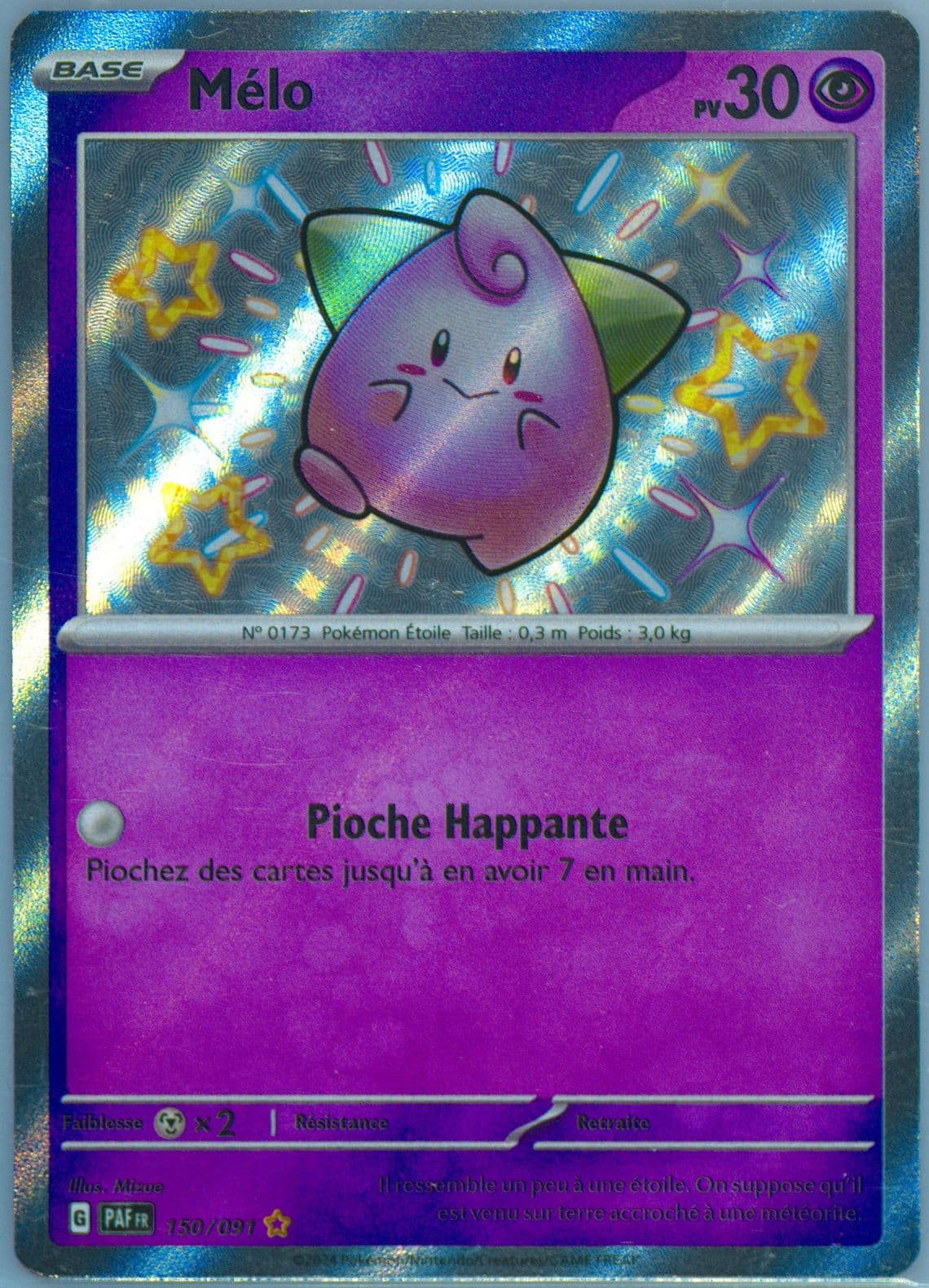 Cleffa Shiny Rare (150) 2024 Pokemon French Paf FR-Paldean Fates