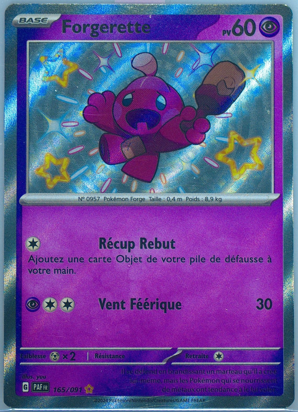 Tinkatink Shiny Rare (165) 2024 Pokemon French Paf FR-Paldean Fates