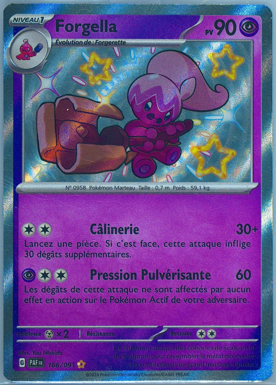 Tinkatuff Shiny Rare (166) 2024 Pokemon French Paf FR-Paldean Fates