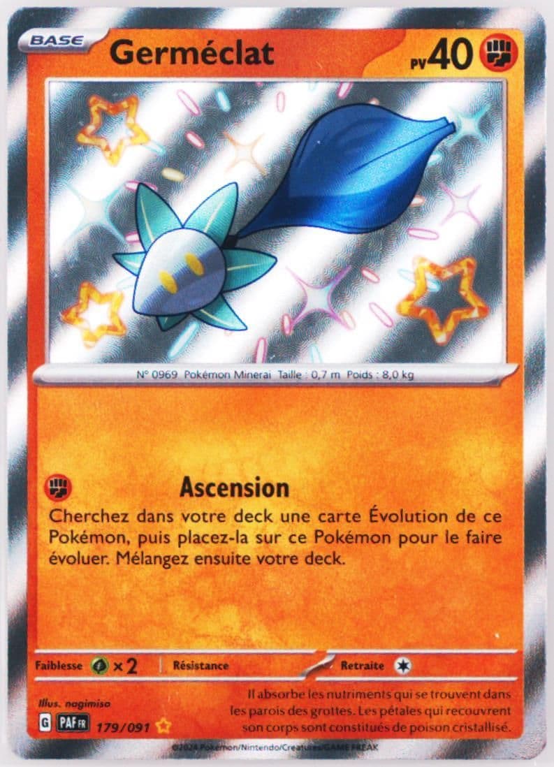 Glimmet Shiny Rare (179) 2024 Pokemon French Paf FR-Paldean Fates