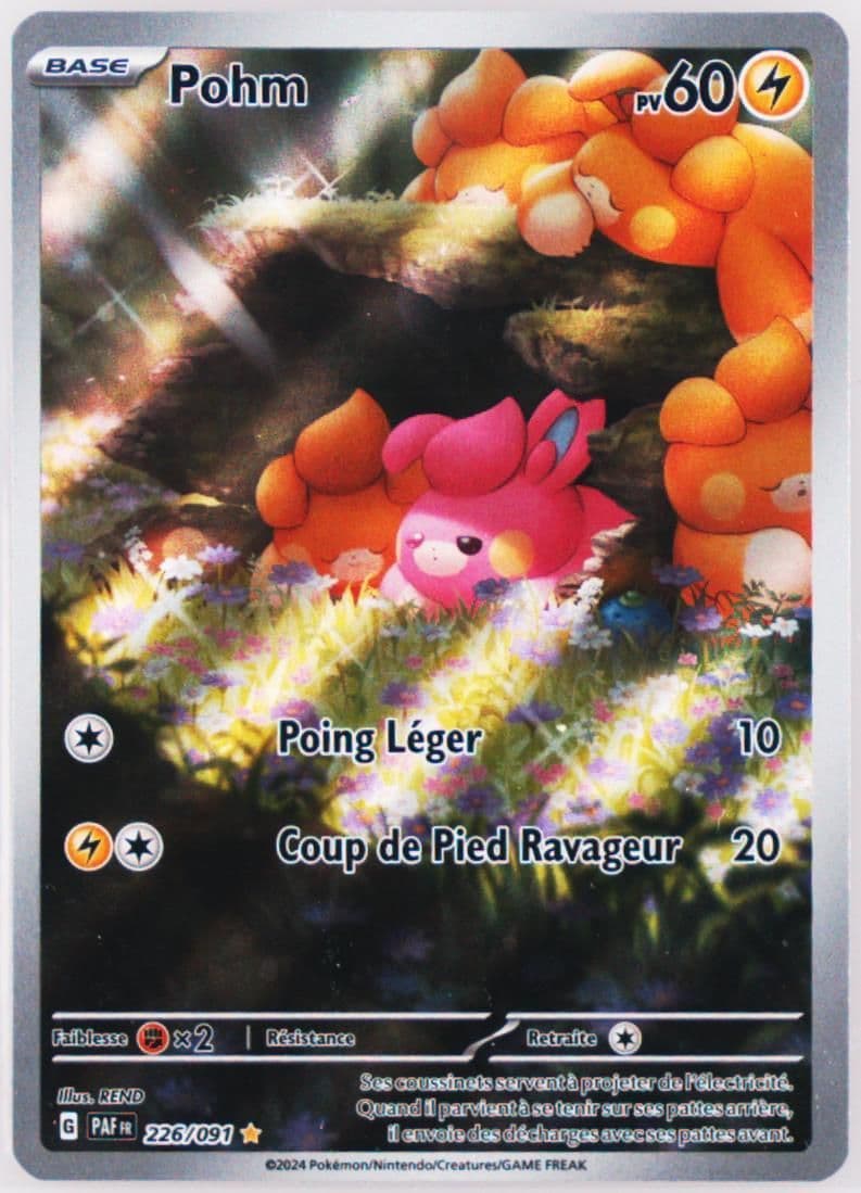 Pawmi Illustration Rare (226) 2024 Pokemon French Paf FR-Paldean Fates
