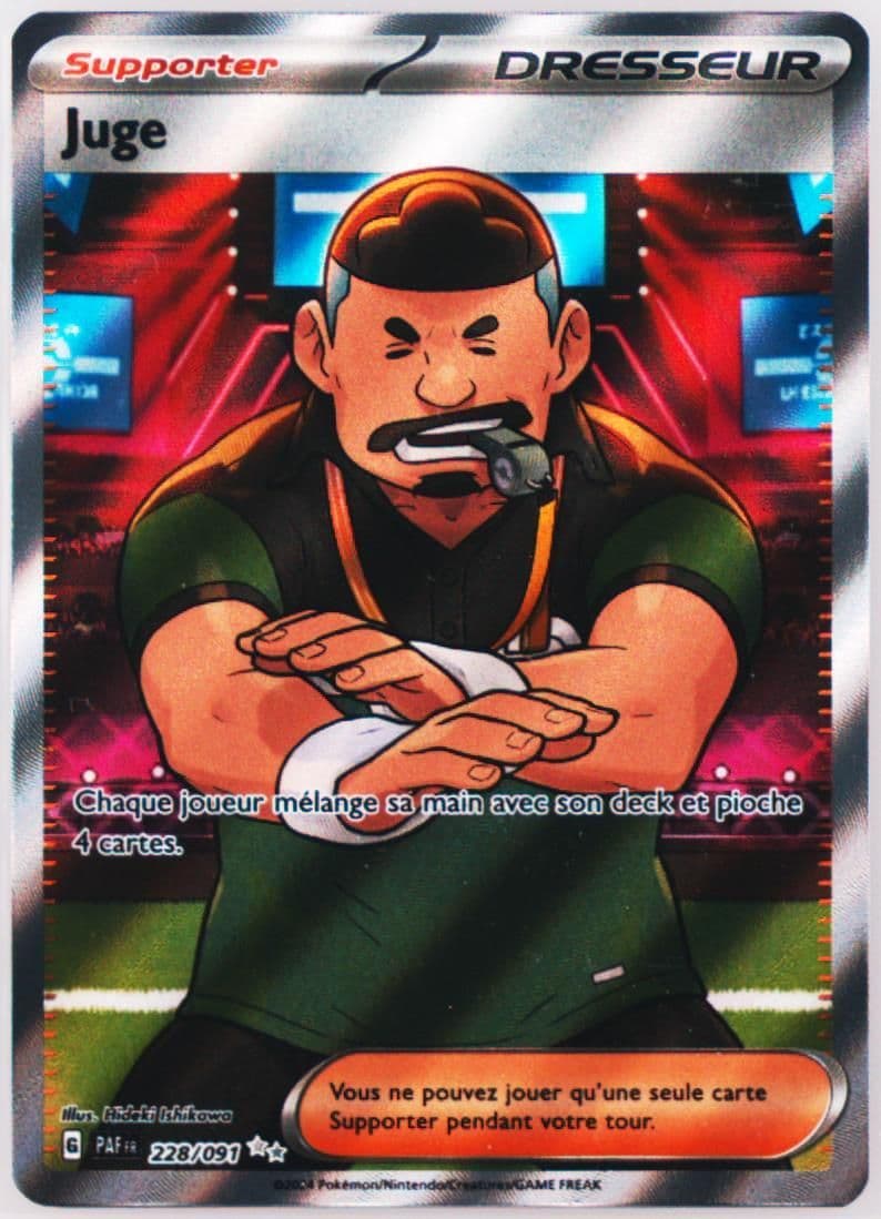 Judge Ultra Rare (228) 2024 Pokemon French Paf FR-Paldean Fates