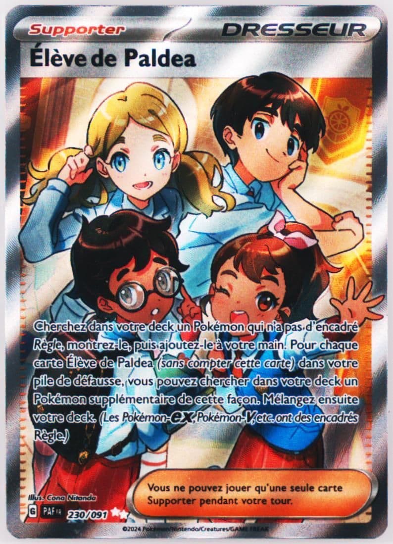 Paldean Student Ultra Rare (230) 2024 Pokemon French Paf FR-Paldean Fates