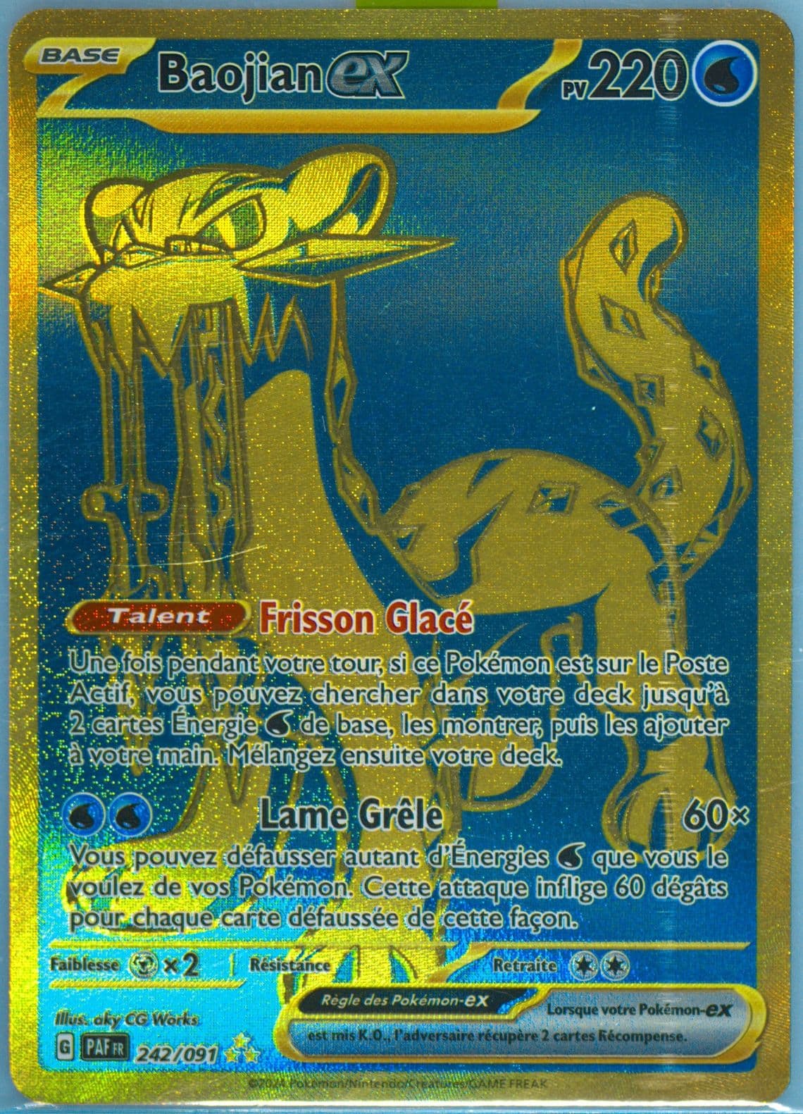 Chien-Pao EX Hyper Rare (242) 2024 Pokemon French Paf FR-Paldean Fates