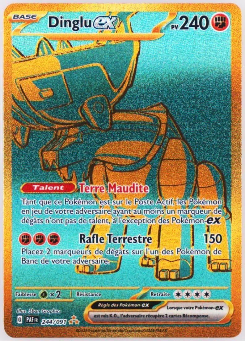 Ting-LU EX Hyper Rare (244) 2024 Pokemon French Paf FR-Paldean Fates
