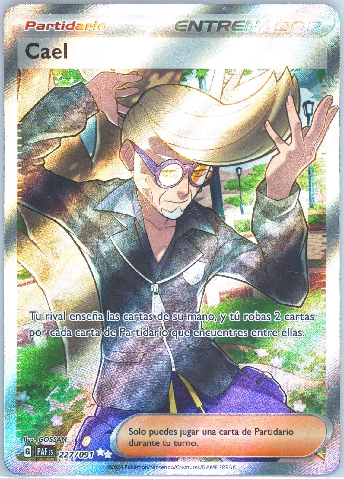 Clive Ultra Rare (227) 2024 Pokemon Spanish Paf ES-Paldean Fates