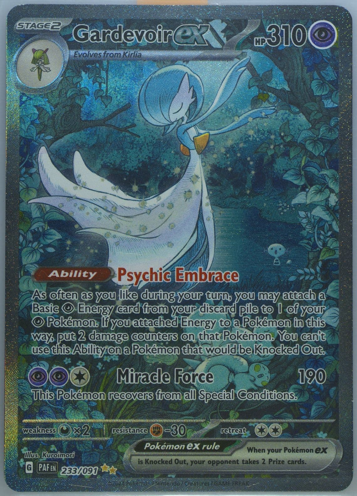 Gardevoir EX Special Illustration Rare (233) 2024 Pokemon Spanish Paf ES-Paldean Fates