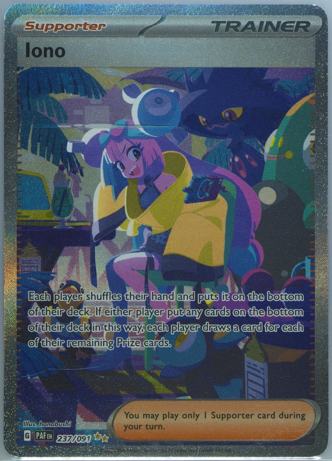 Iono Special Illustration Rare (237) 2024 Pokemon Spanish Paf ES-Paldean Fates