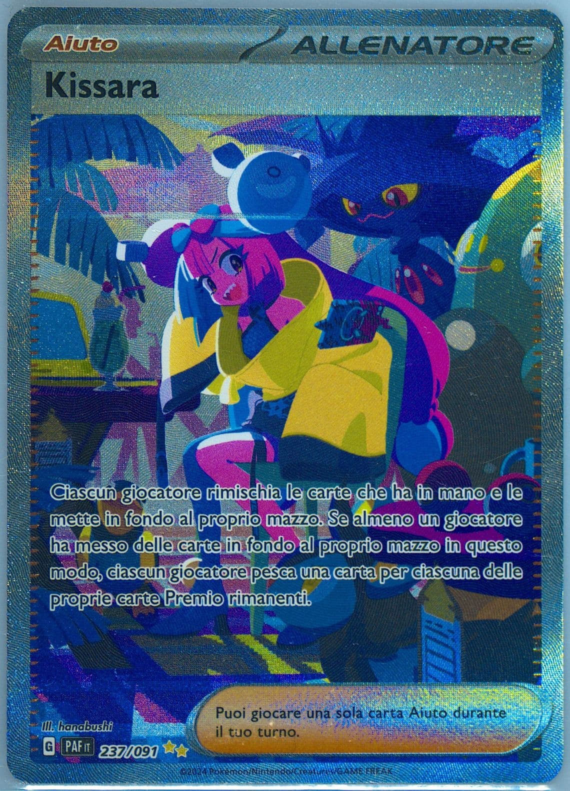 Iono Special Illustration Rare (237) 2024 Pokemon Italian Paf It-Paldean Fates