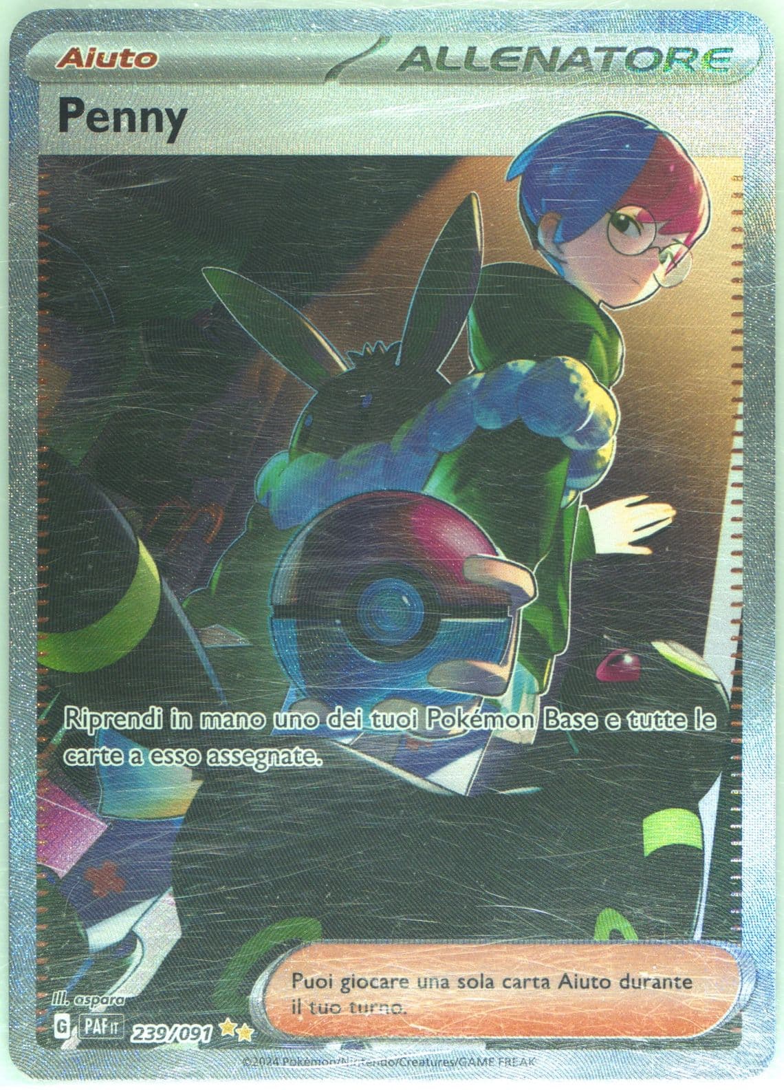 Penny Special Illustration Rare (239) 2024 Pokemon Italian Paf It-Paldean Fates