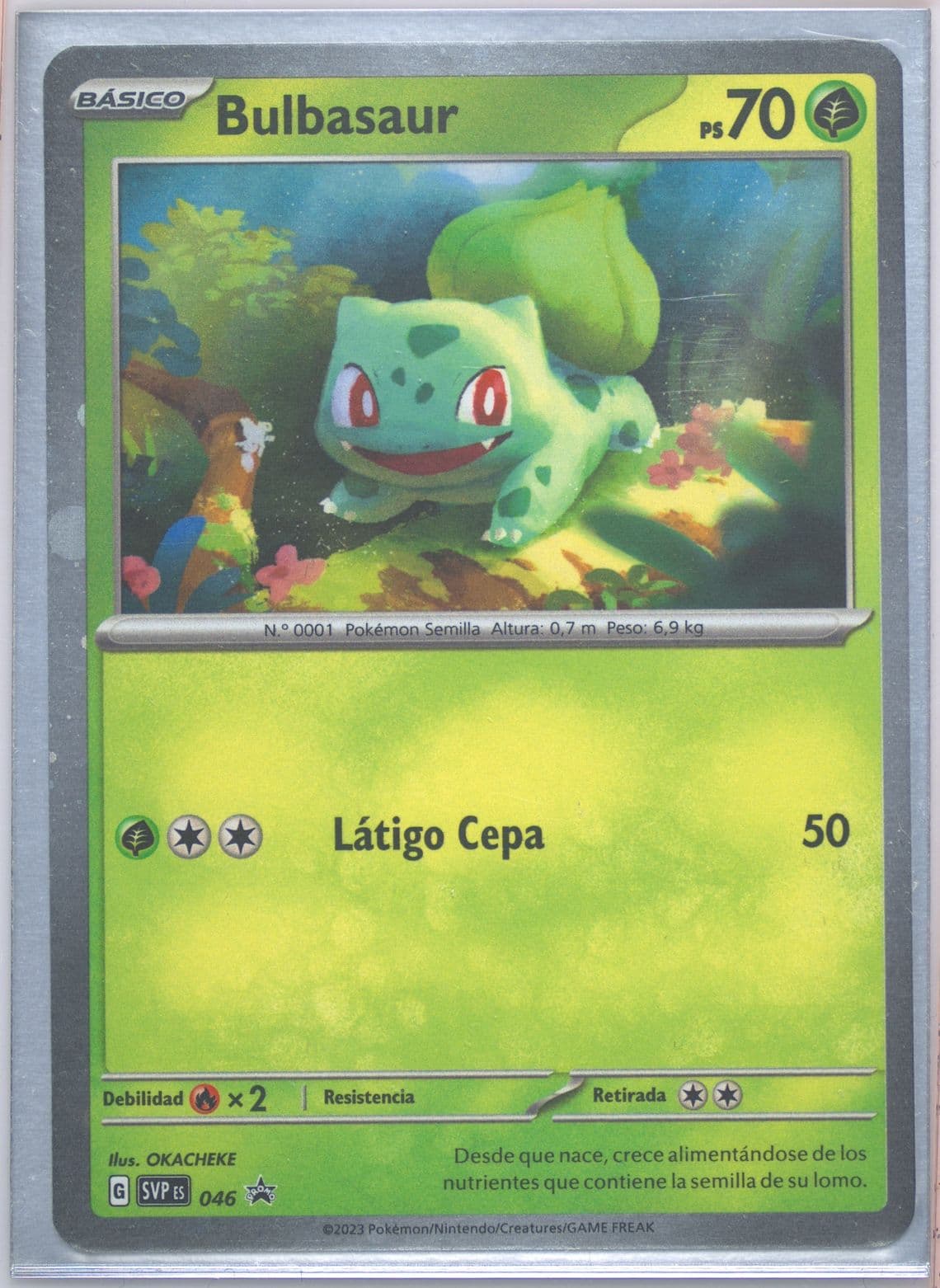 Bulbasaur 151 Poster Collection (046) 2023 Pokemon Spanish Svp ES-SV Black Star Promo