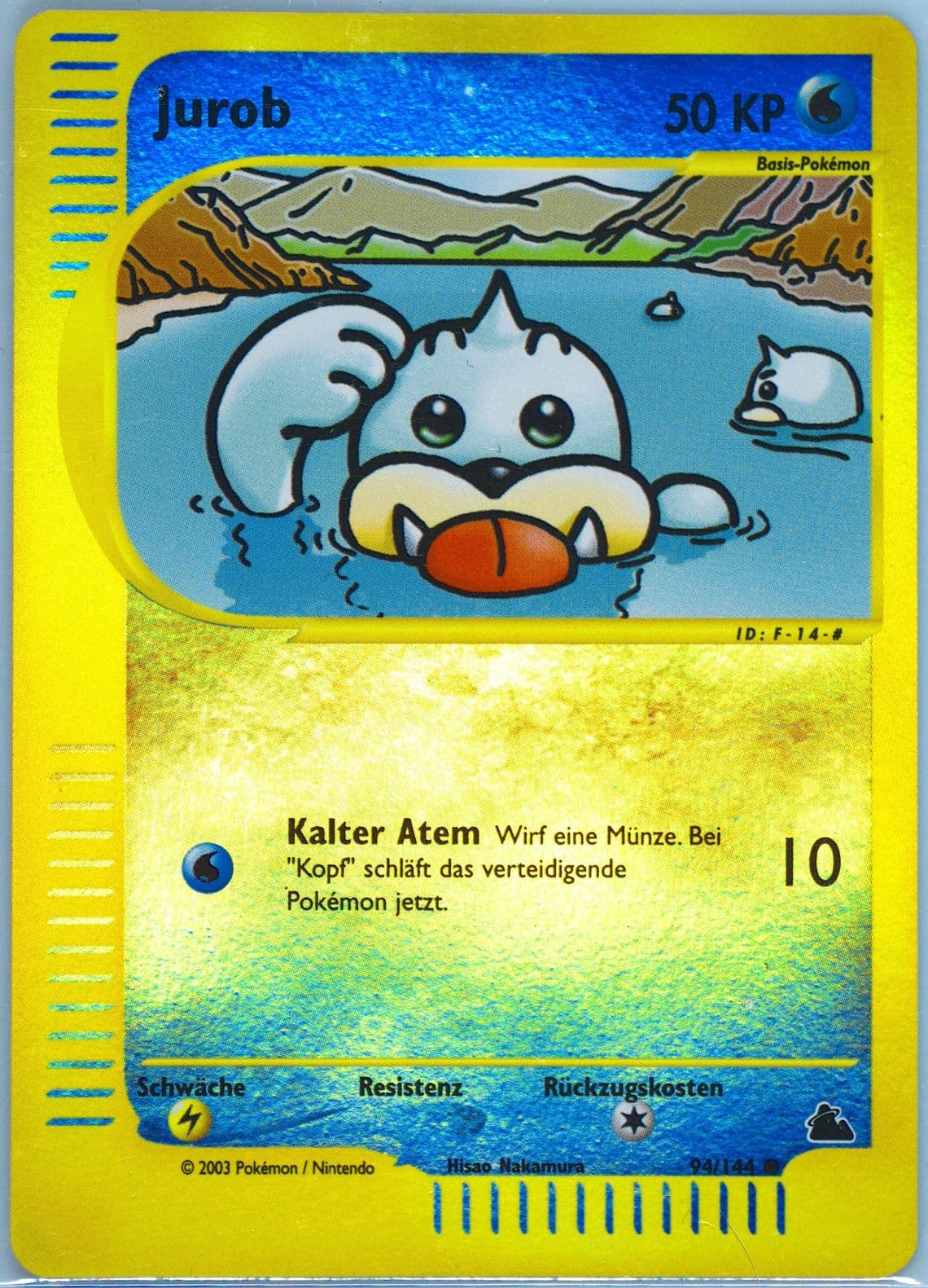 Jurob-Reverse Foil German (94) 2003 Pokemon Skyridge