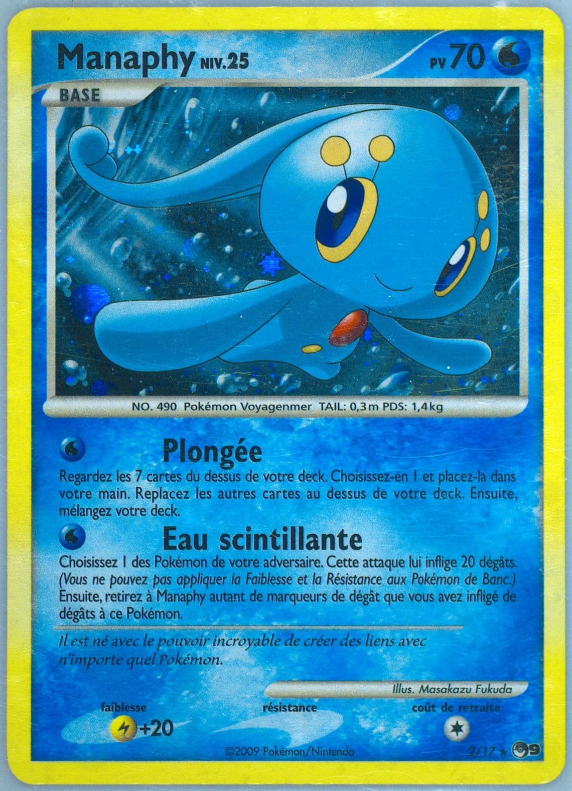 Manaphy French (2) 2009 Pokemon Pop Series 9
