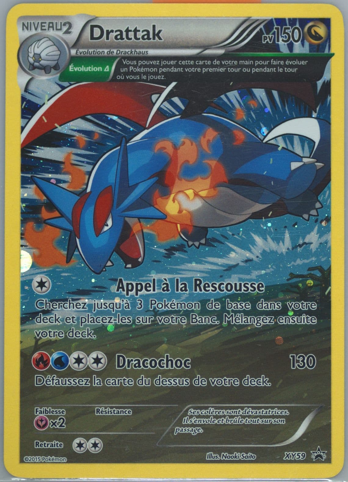 Drattak-Holo Ancient Origins Two Pack Blister-French (XY59) 2015 Pokemon XY Black Star Promos