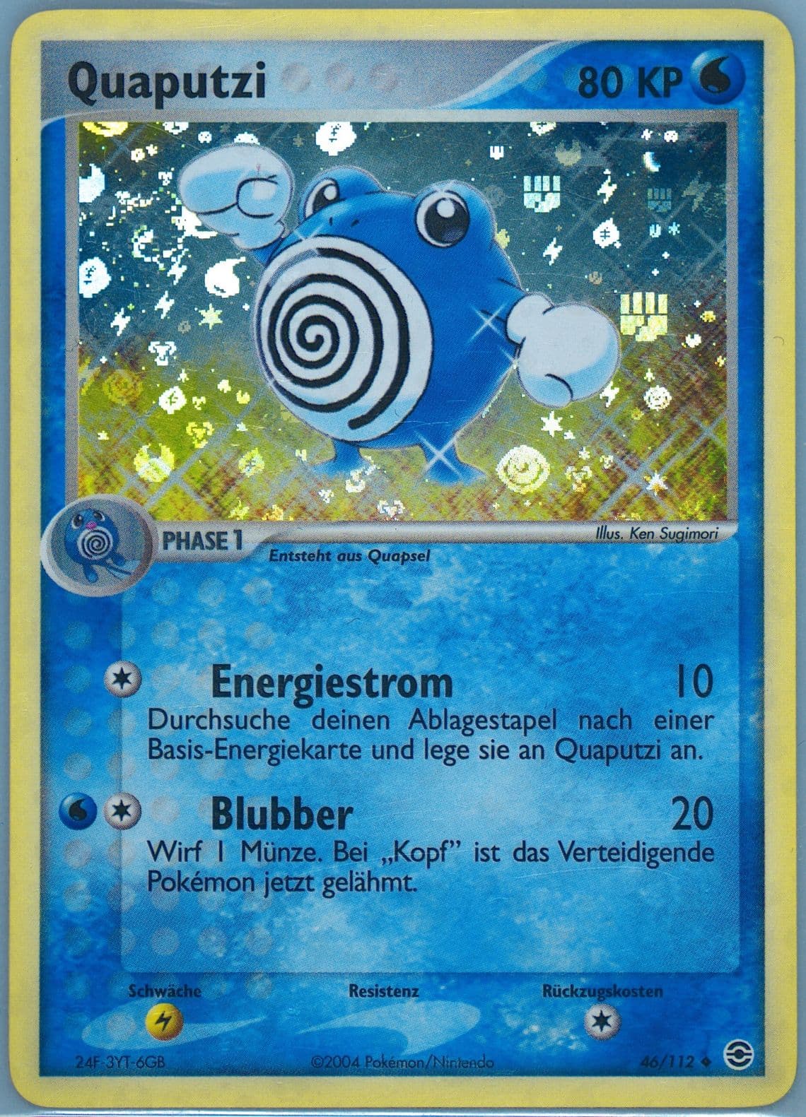 Quaputzi-Reverse Foil German (46) 2004 Pokemon EX Fire Red & Leaf Green